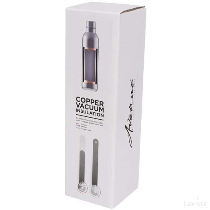 Thor 510 ml koper vacuüm geïsoleerde drinkfles Zilver