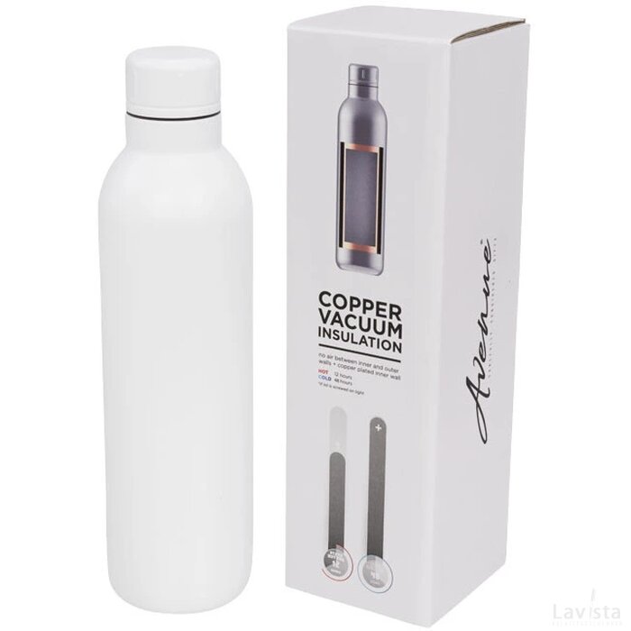 Thor 510 ml koper vacuüm geïsoleerde drinkfles Wit