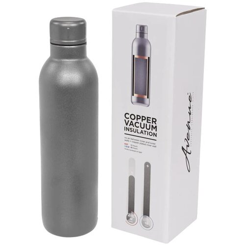 Thor 510 ml koper vacuüm geïsoleerde drinkfles Grijs