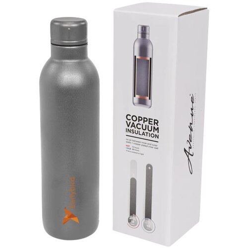 Thor 510 ml koper vacuüm geïsoleerde drinkfles Grijs