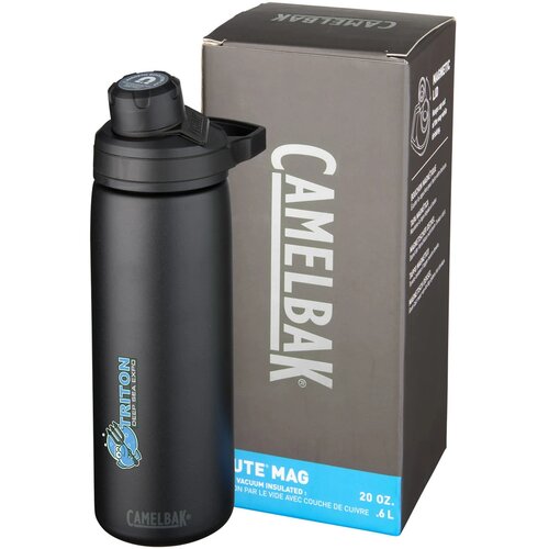 Chute Mag 600 ml koper vacuüm geïsoleerde drinkfles Zwart