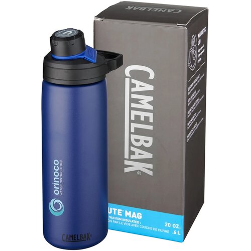 Chute Mag 600 ml koper vacuüm geïsoleerde drinkfles Navy