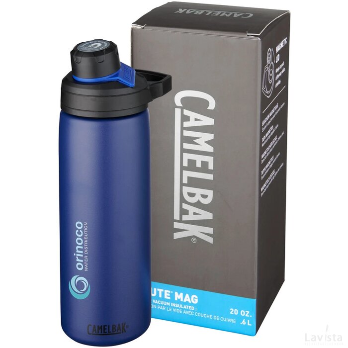 Chute Mag 600 ml koper vacuüm geïsoleerde drinkfles Navy