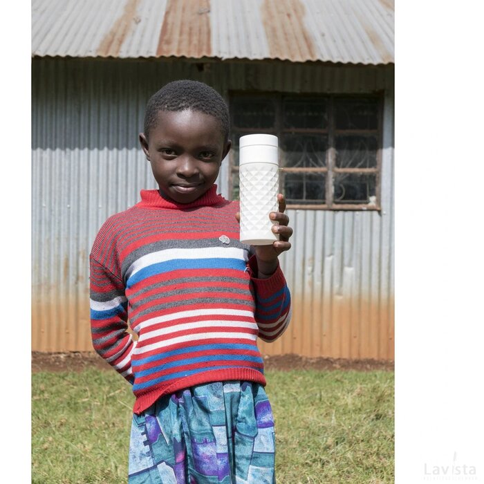 Join The Pipe Nairobi Ring Bottle White 500Ml Waterfles Wit/Wit