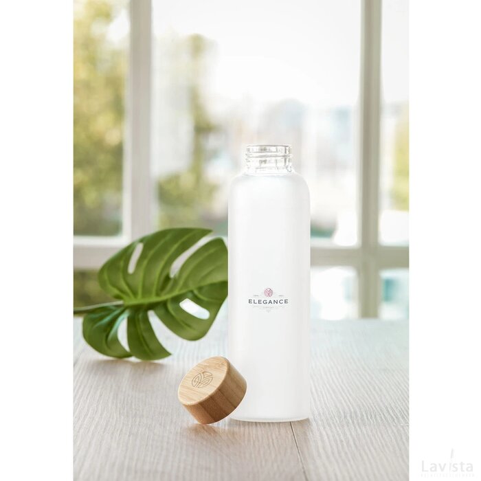 Frosty Glass Bottle 550 Ml Drinkfles Transparant Wit