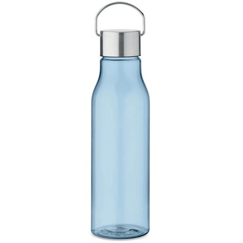 Rpet fles met pp dop 600 ml Vernal transparant licht blauw