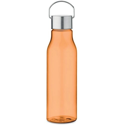 Rpet fles met pp dop 600 ml Vernal transparant oranje