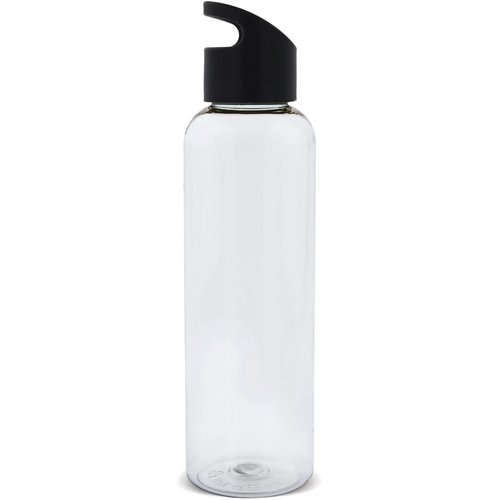 Waterfles Loop transparant R-PET 600ml transparant zwart