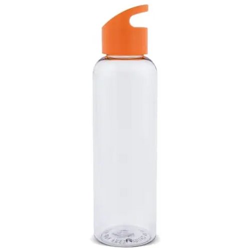 Waterfles Loop transparant R-PET 600ml transparant oranje