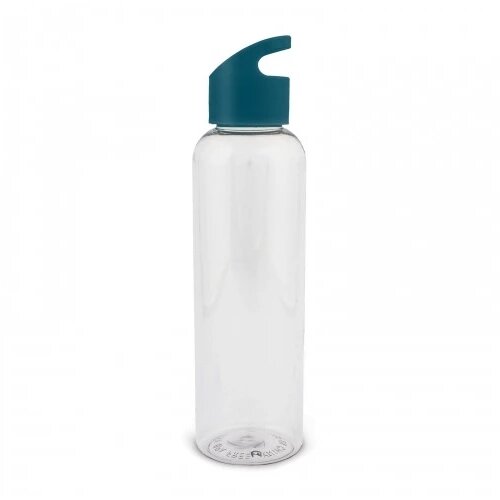 Waterfles Loop transparant R-PET 600ml transparant turquoise