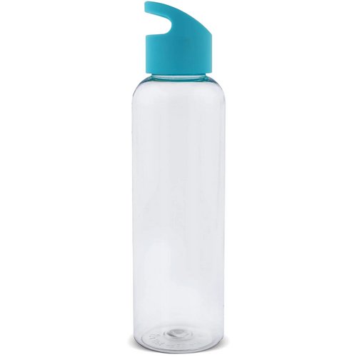 Waterfles Loop transparant R-PET 600ml transparant turquoise