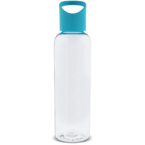 Waterfles Loop transparant R-PET 600ml transparant turquoise