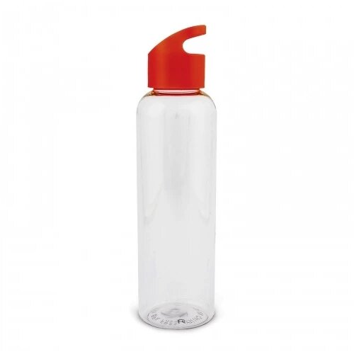 Waterfles Loop transparant R-PET 600ml transparant rood