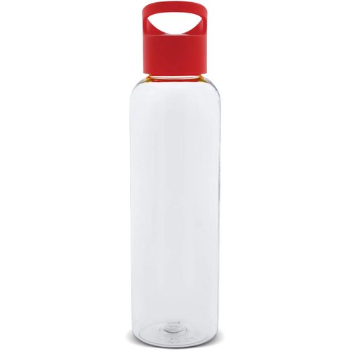 Waterfles Loop transparant R-PET 600ml transparant rood
