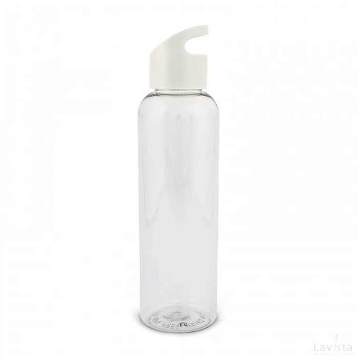 Waterfles Loop transparant R-PET 600ml transparant wit