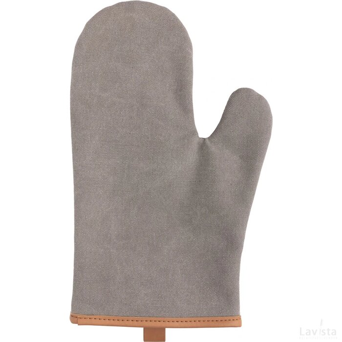 Deluxe canvas ovenhandschoen grijs