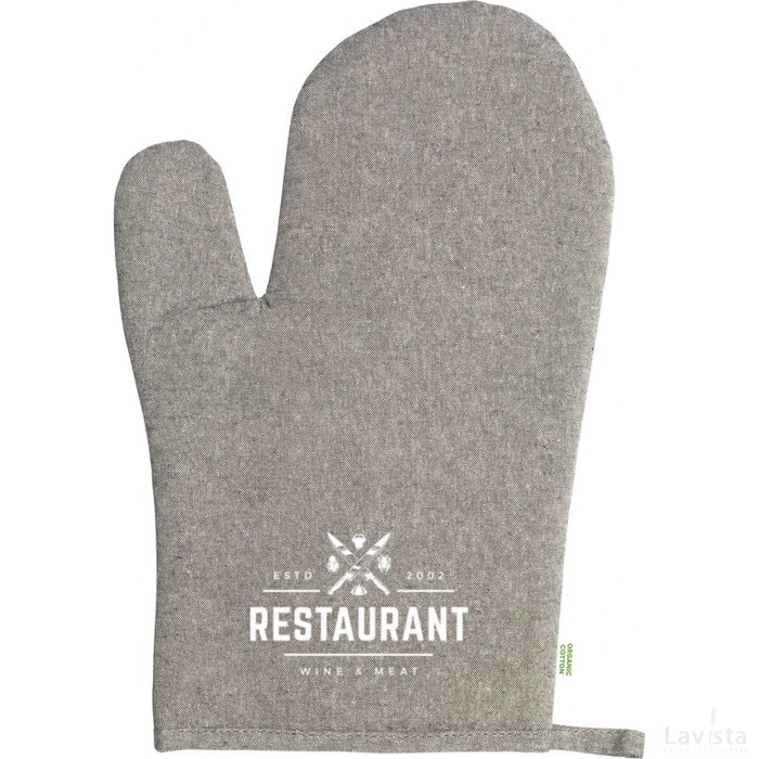 Kitchenglove Organic Cotton Ovenwant Grijs