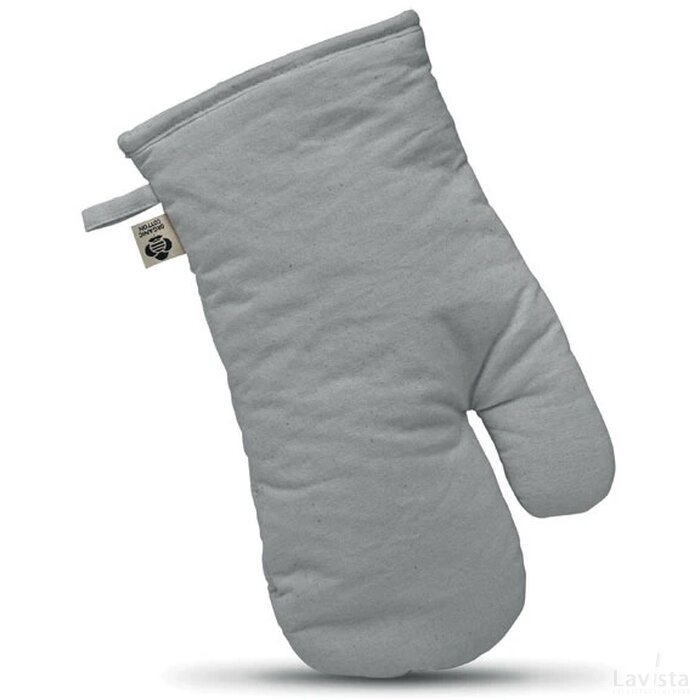 Ovenwant van organisch katoen Nevon grijs