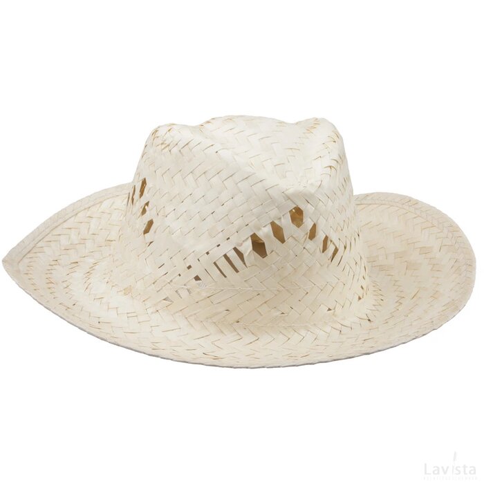Lua Rieten Hoed (Excl. Band) Beige