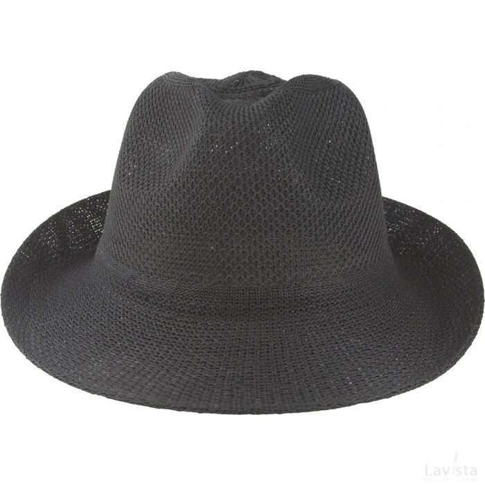 Timbu Stroo Hoed Zwart