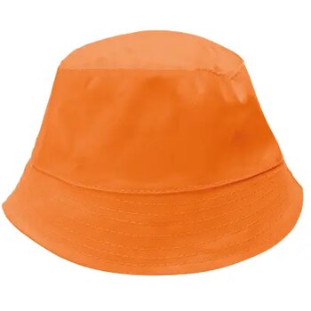 Kinderzonnehoed katoen 136 gr/m2 oranje