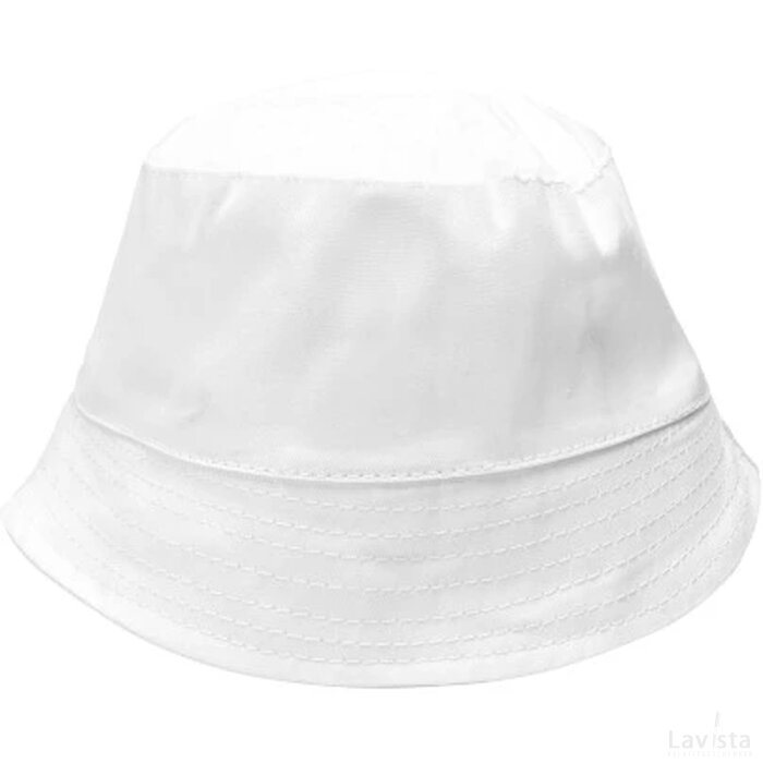 Kinderzonnehoed katoen 136 gr/m2 wit