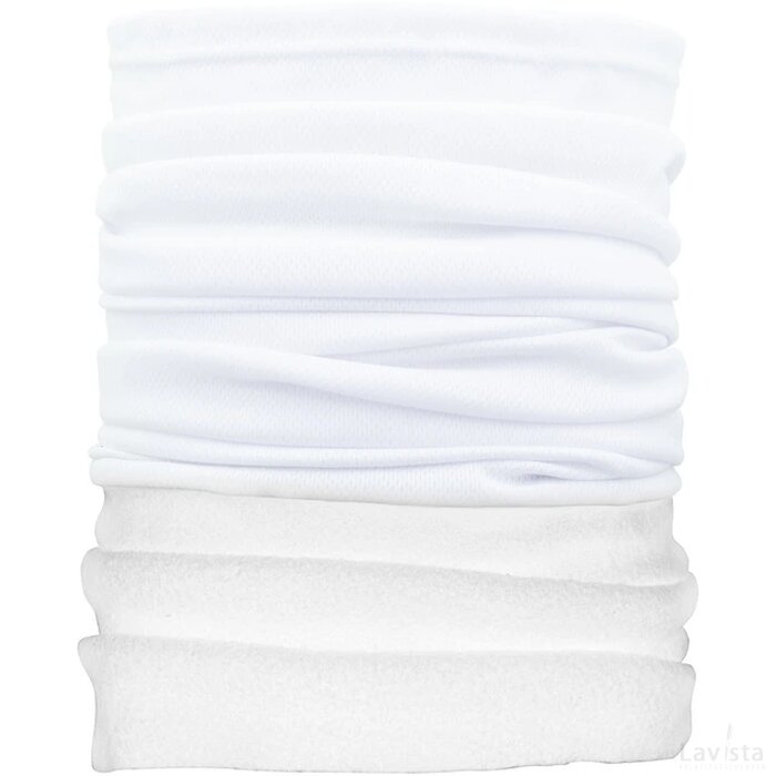 Creascarf Winter Custom Made Multifunctionele Sjaal Wit