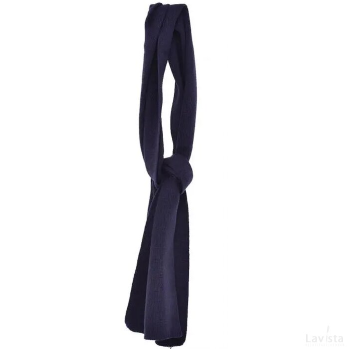 Gebreide Promo Sjaal Marineblauw