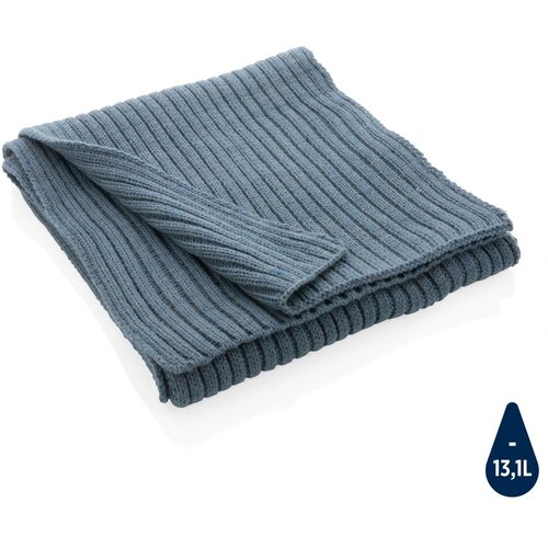 Impact AWARE™ Polylana® gebreide sjaal 180x25cm blauw