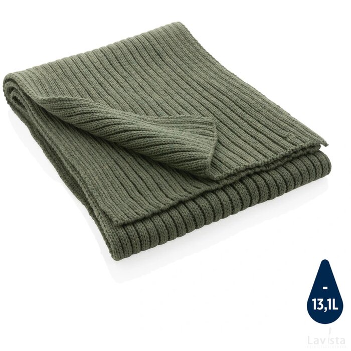 Impact AWARE™ Polylana® gebreide sjaal 180x25cm groen