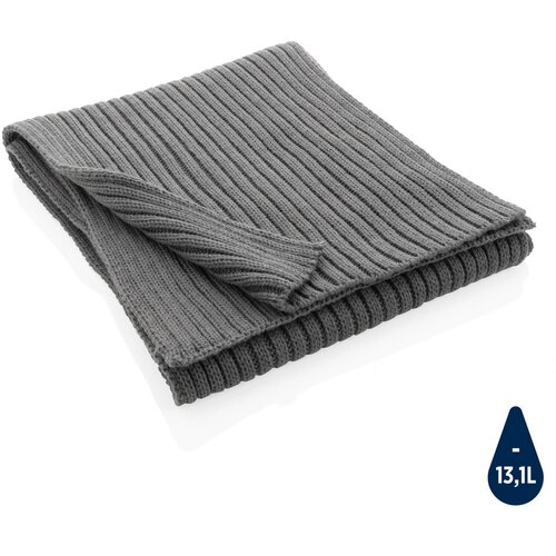 Impact AWARE™ Polylana® gebreide sjaal 180x25cm grijs