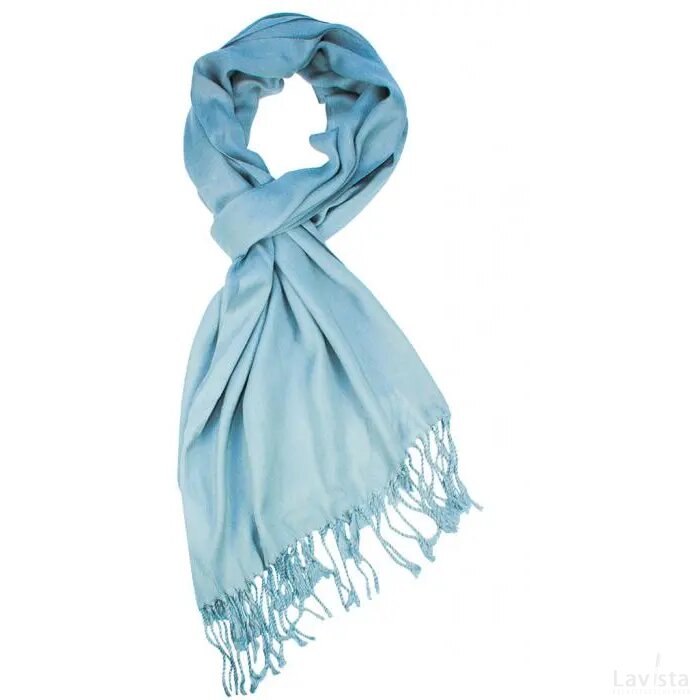 Pashmina Sjaal 180*40cm Lichtblauw