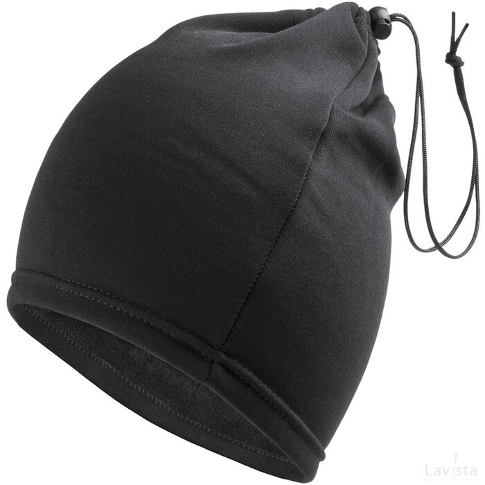 Ponkar Nek Verwarmer En Muts Zwart