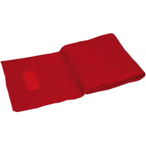 Retro Gebreide Sjaal Met Label Rood
