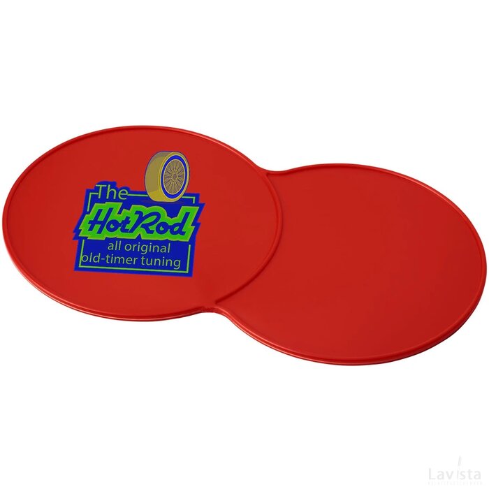 Bit on the side kunststof onderzetter Rood