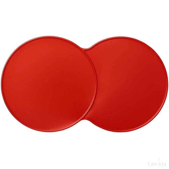 Bit on the side kunststof onderzetter Rood