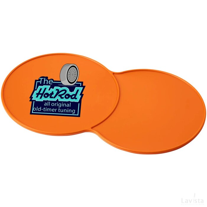 Bit on the side kunststof onderzetter Oranje