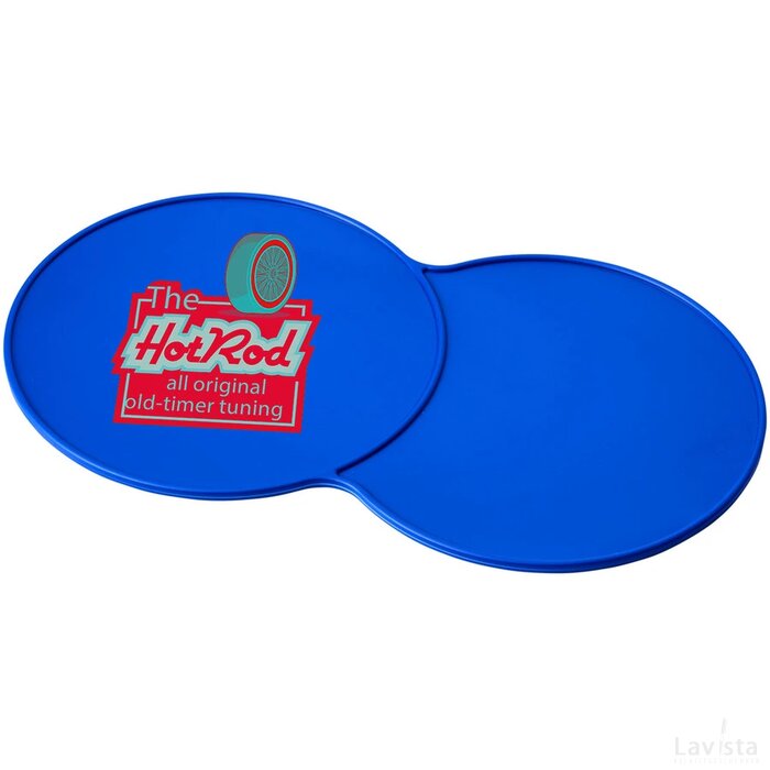 Bit on the side kunststof onderzetter blauw Blauw