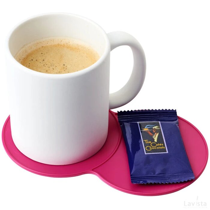 Bit on the side kunststof onderzetter Roze Magenta