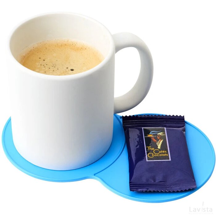 Bit on the side kunststof onderzetter aqua Process Blue Process blauw