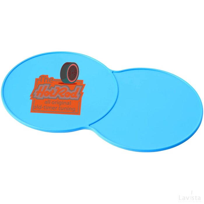 Bit on the side kunststof onderzetter aqua Process Blue Process blauw