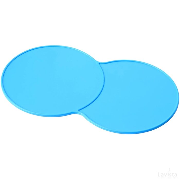 Bit on the side kunststof onderzetter aqua Process Blue Process blauw
