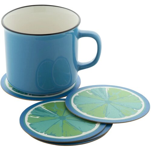 Creapint Custom Made Papieren Onderzetter, Rond Wit
