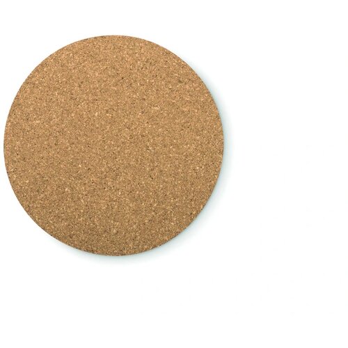 Ronde onderzetter kurk Bierpon hout