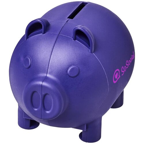 Oink kunststof spaarvarken Paars