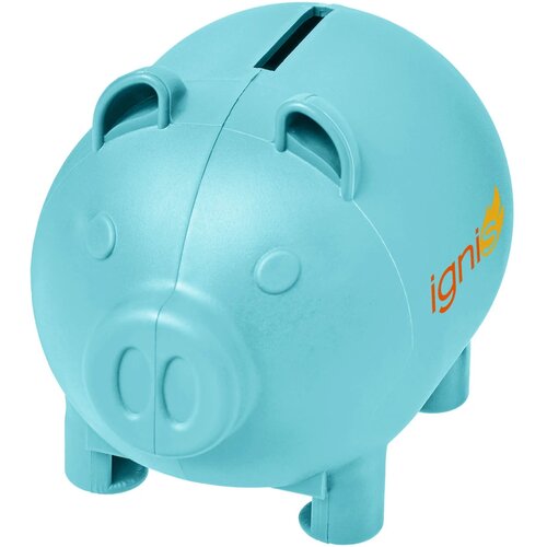 Oink klein spaarvarken Process Blue Process blauw
