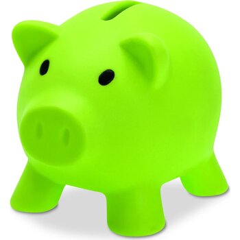 Spaarvarken Softco limoen Spaarvarken Softco limoen