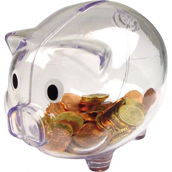 Transparant spaarzwijn Oerlinghausen transparant Transparant spaarzwijn Oerlinghausen transparant