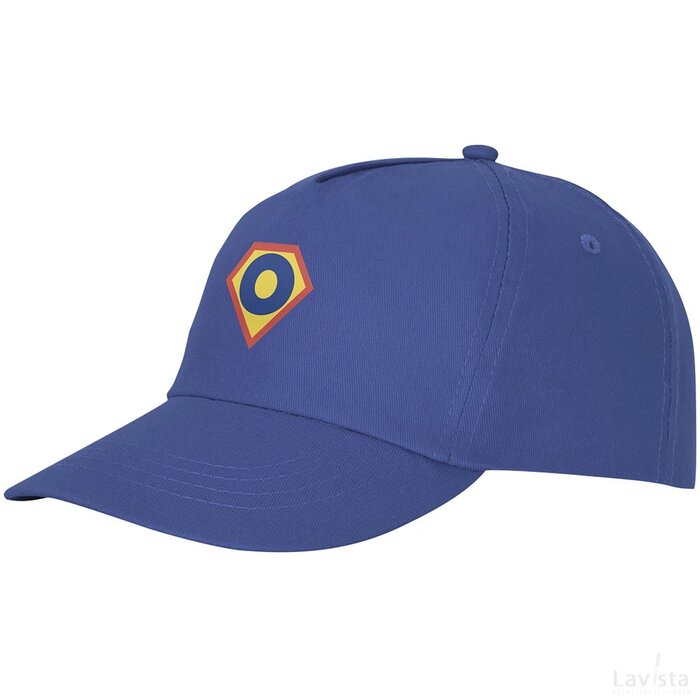 Feniks 5 panel cap blauw Blauw