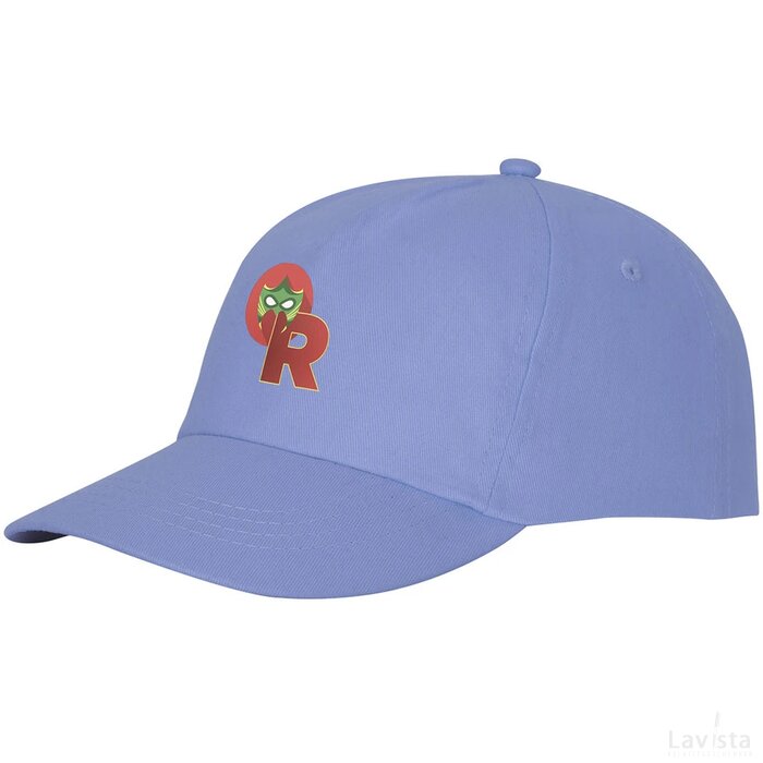 Feniks 5 panel cap Lichtblauw